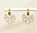 Boucle d'oreille "Golden Leaf"