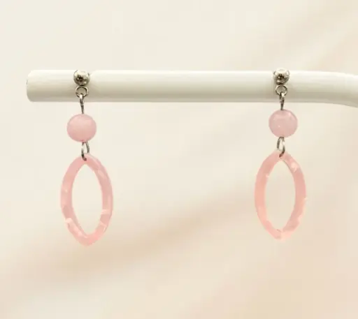 Boucle d'oreille "Ellipse Quartz"